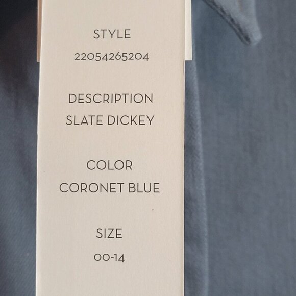 Veronica Beard Stretch Denim Slate Dickey Insert _NWT - Picture 2 of 4